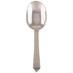 Georg Jensen Pyramid Serving Spoon in Sterling Silver, Dated 1945-1951