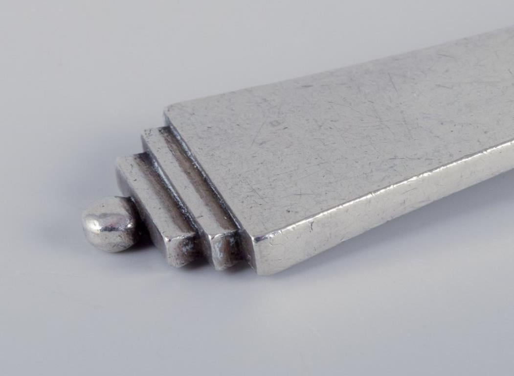 Georg Jensen Pyramide. Servierlöffel aus Sterlingsilber. (Art déco) im Angebot