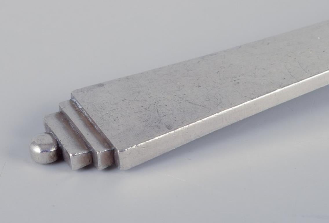 Georg Jensen Pyramide. Servierlöffel aus Sterlingsilber. (Art déco) im Angebot