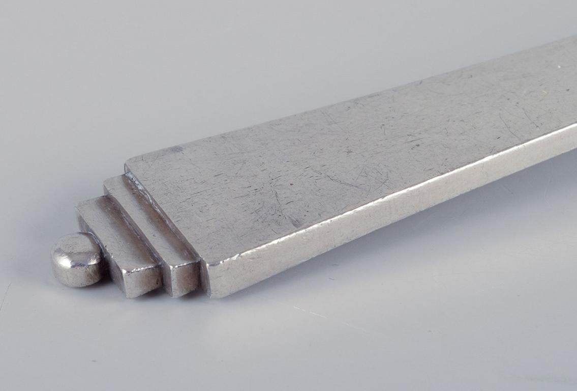 Georg Jensen Pyramide. Servierlöffel aus Sterlingsilber. (Art déco) im Angebot