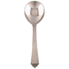 Vintage Georg Jensen "Pyramid" Serving Spoon in Sterling Silver