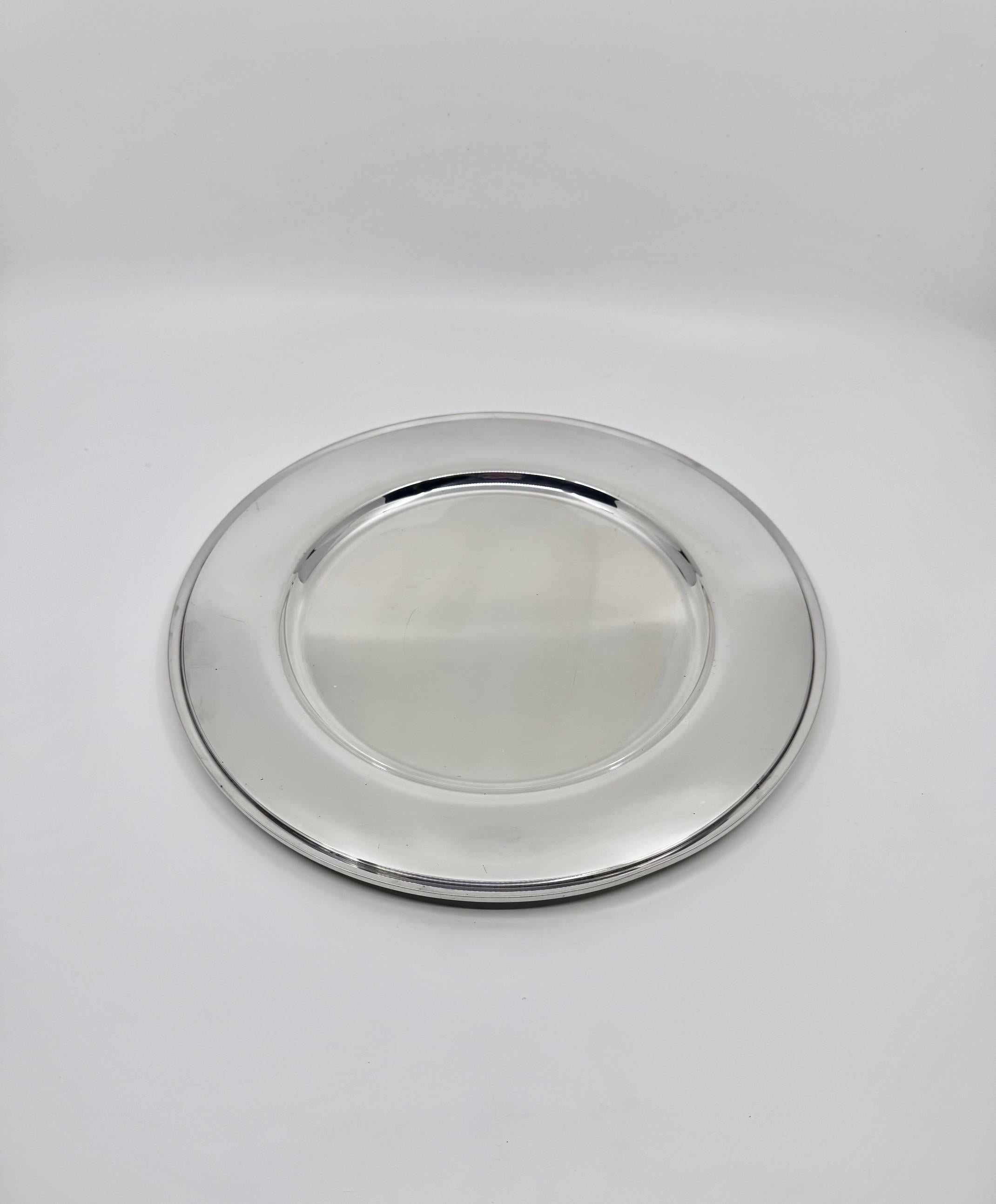 Danese Georg Jensen Set di 12 piatti da portata in argento Sterling 600Y in vendita