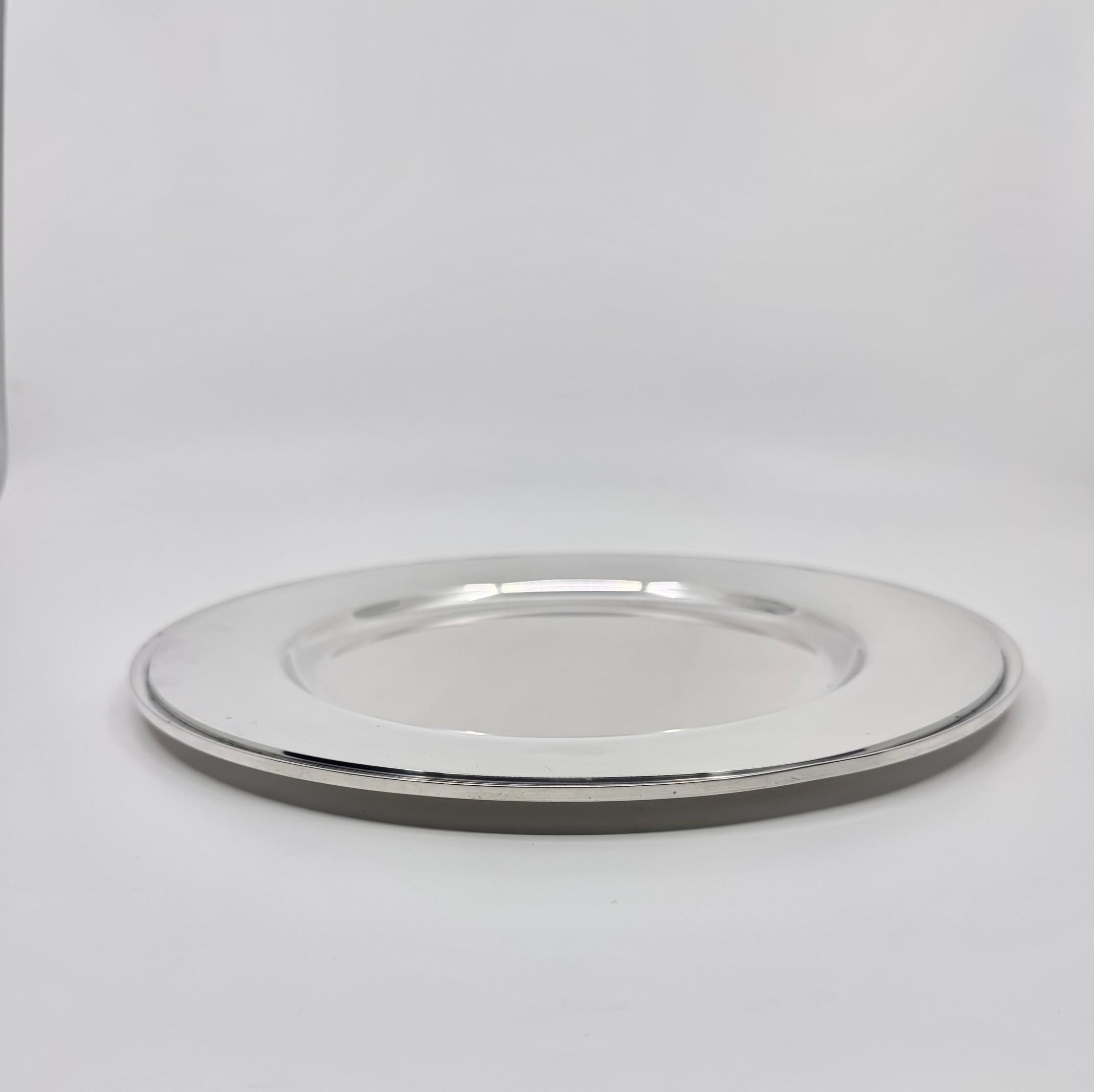 Fatto a mano Georg Jensen Set di 12 piatti da portata in argento Sterling 600Y in vendita