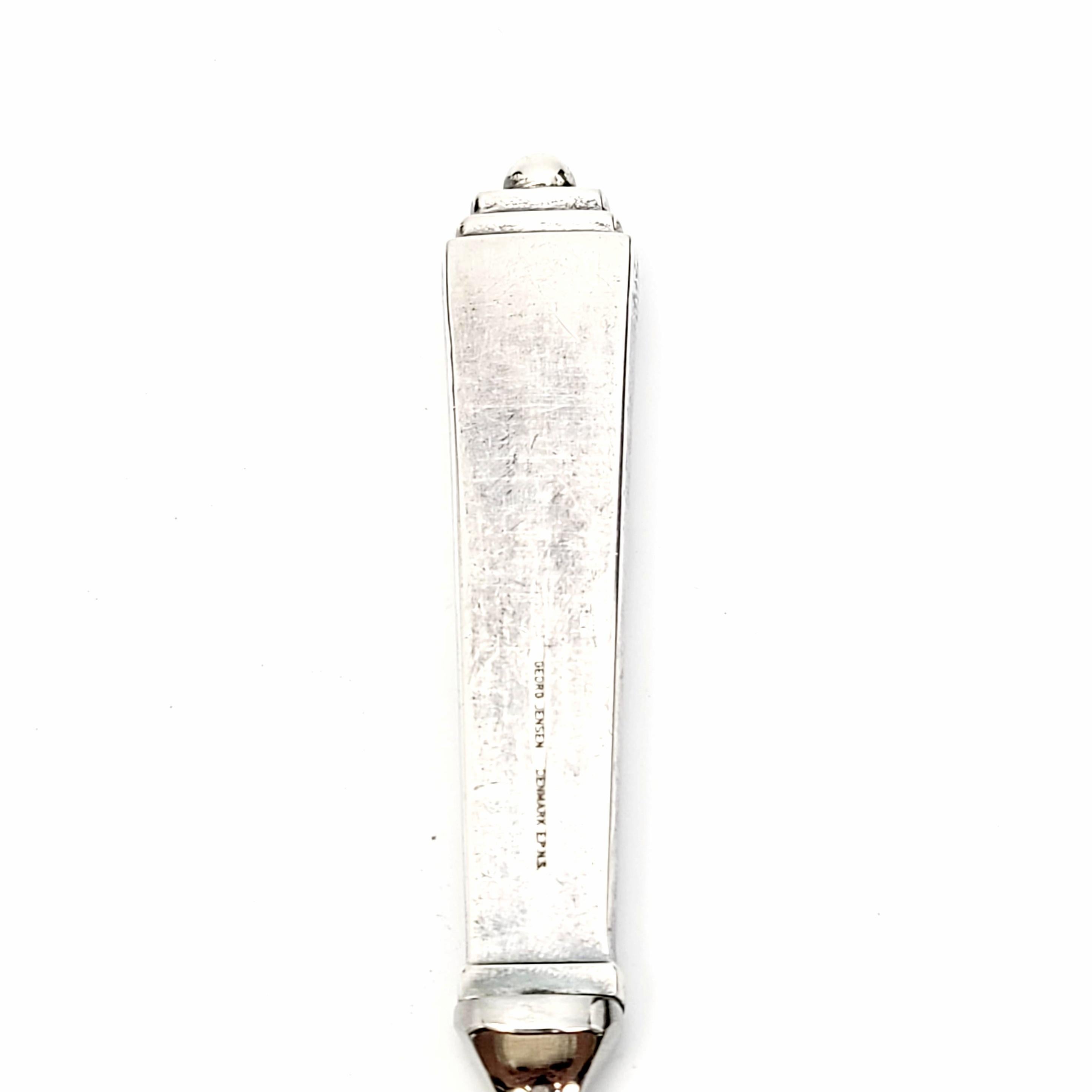 Georg Jensen Pyramid Silver Plated Letter Opener In Good Condition In Washington Depot, CT