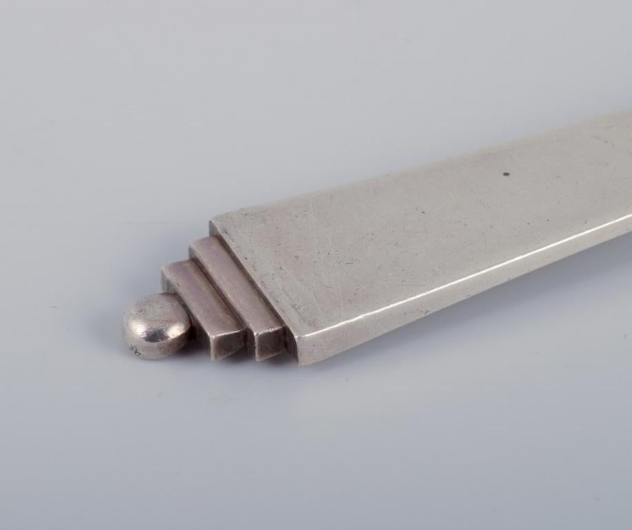 Georg Jensen Pyramid, sei forchette in argento sterling. In condizioni ottime in vendita a Copenhagen, DK