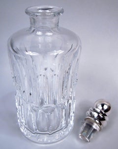Georg Jensen Pyramid Sterling Silver & Baccarat Crystal Decanter