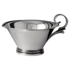 Georg Jensen Pyramid Sterling Silver Large Creamer 600B, 1930