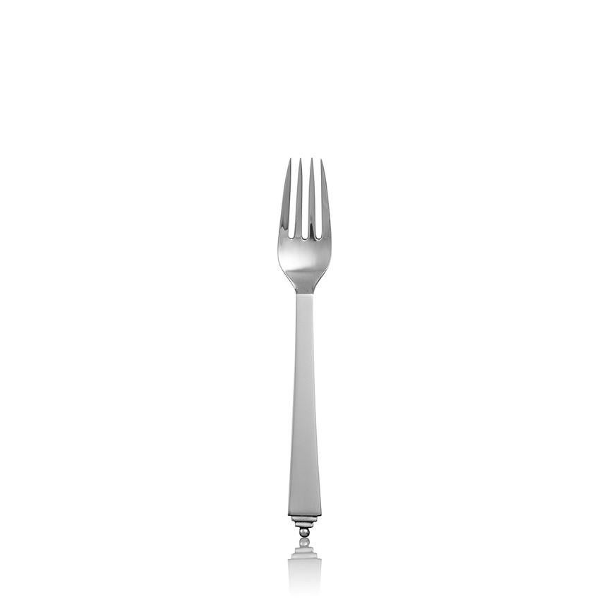 Poli Fourchette à déjeuner/salière Pyramid en argent sterling 022 de Georg Jensen en vente