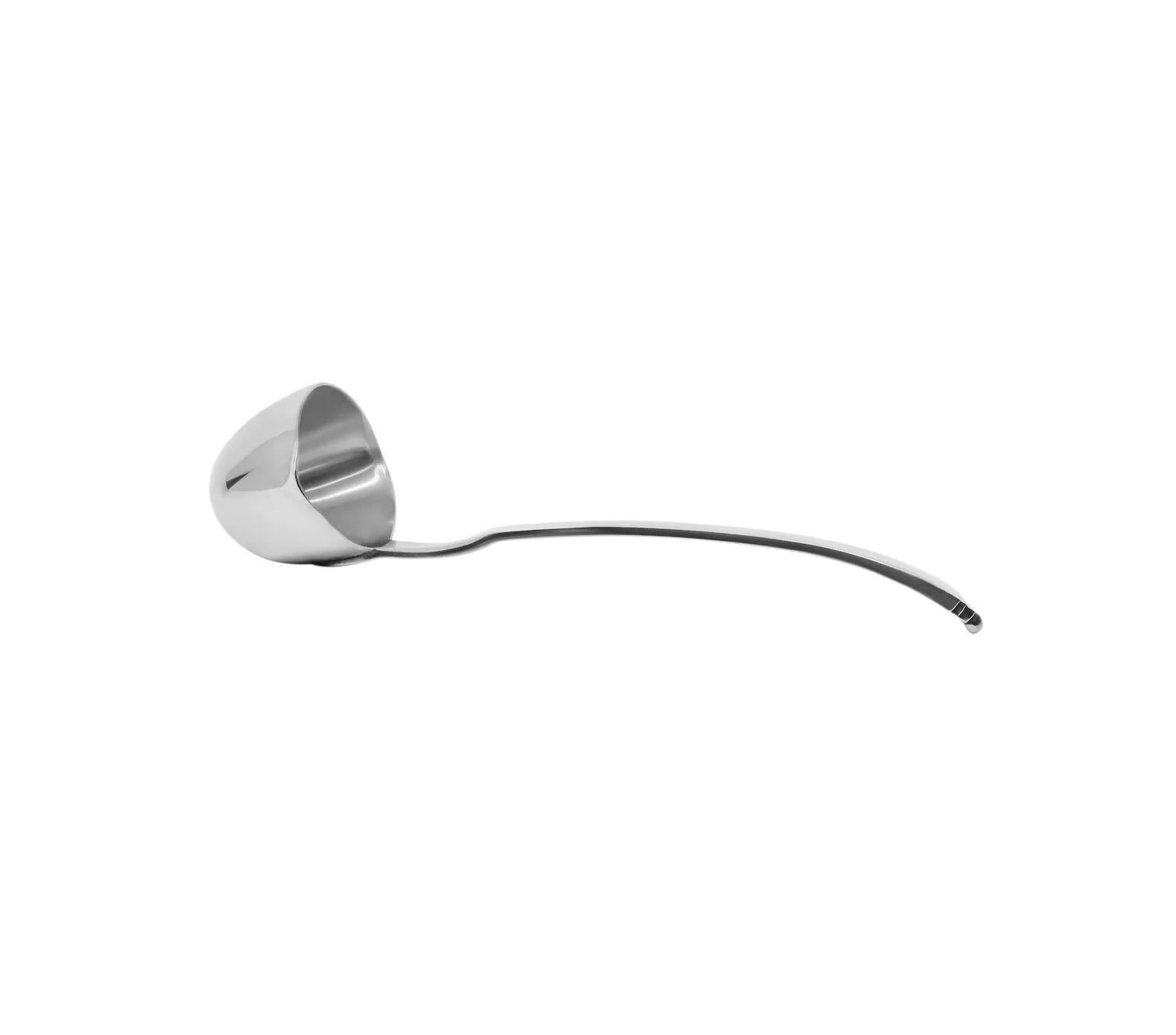 Georg Jensen Pyramide Sterling Silber Saucenlöffel Klein 155 (Dänisch) im Angebot