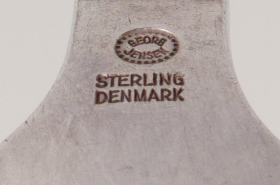 Georg Jensen Pyramide. Drei Mittagessgabeln aus Sterlingsilber. im Angebot 1