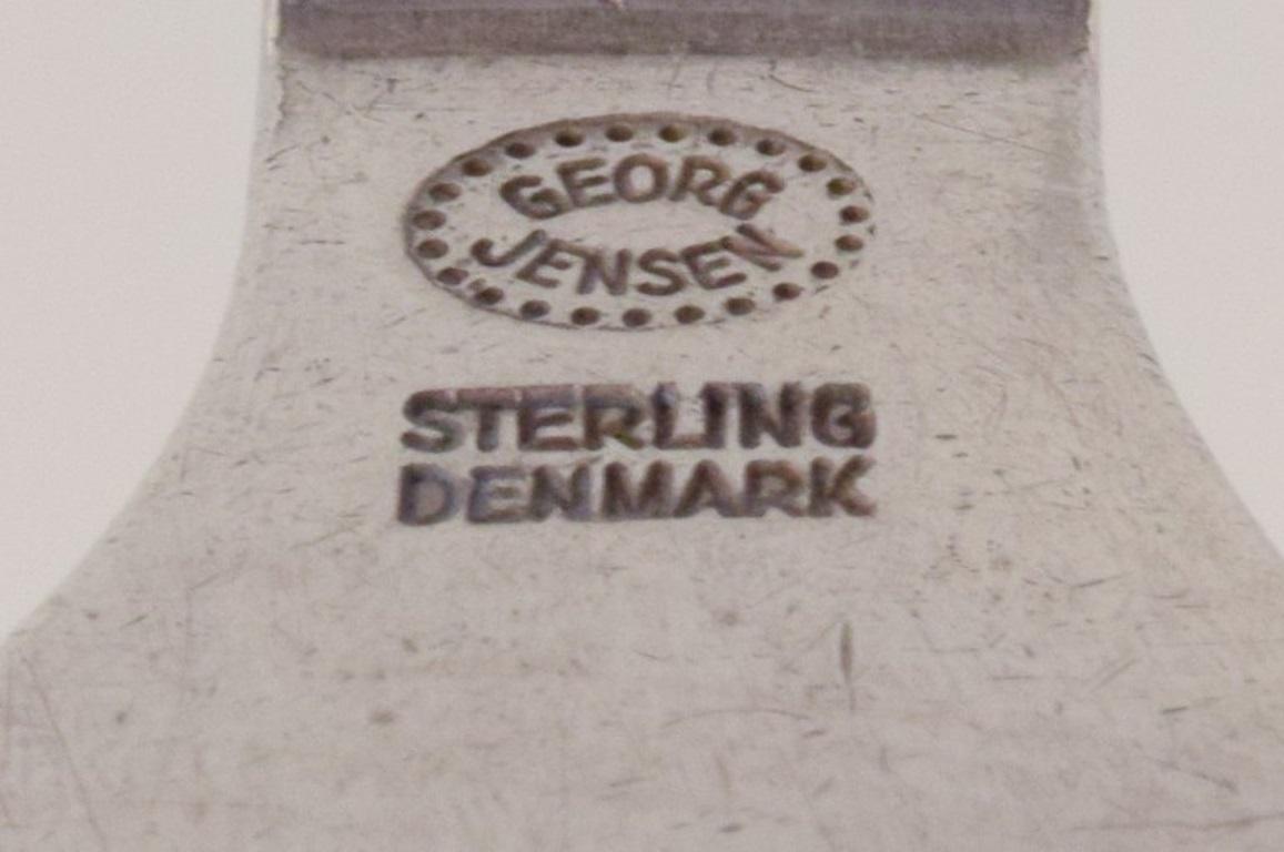 Georg Jensen Pyramide. Drei Mittagessgabeln aus Sterlingsilber. im Angebot 2