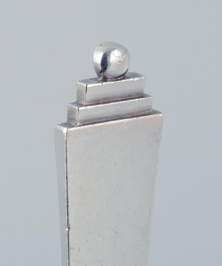 Danese Georg Jensen Pyramid, due forchette in argento sterling. in vendita