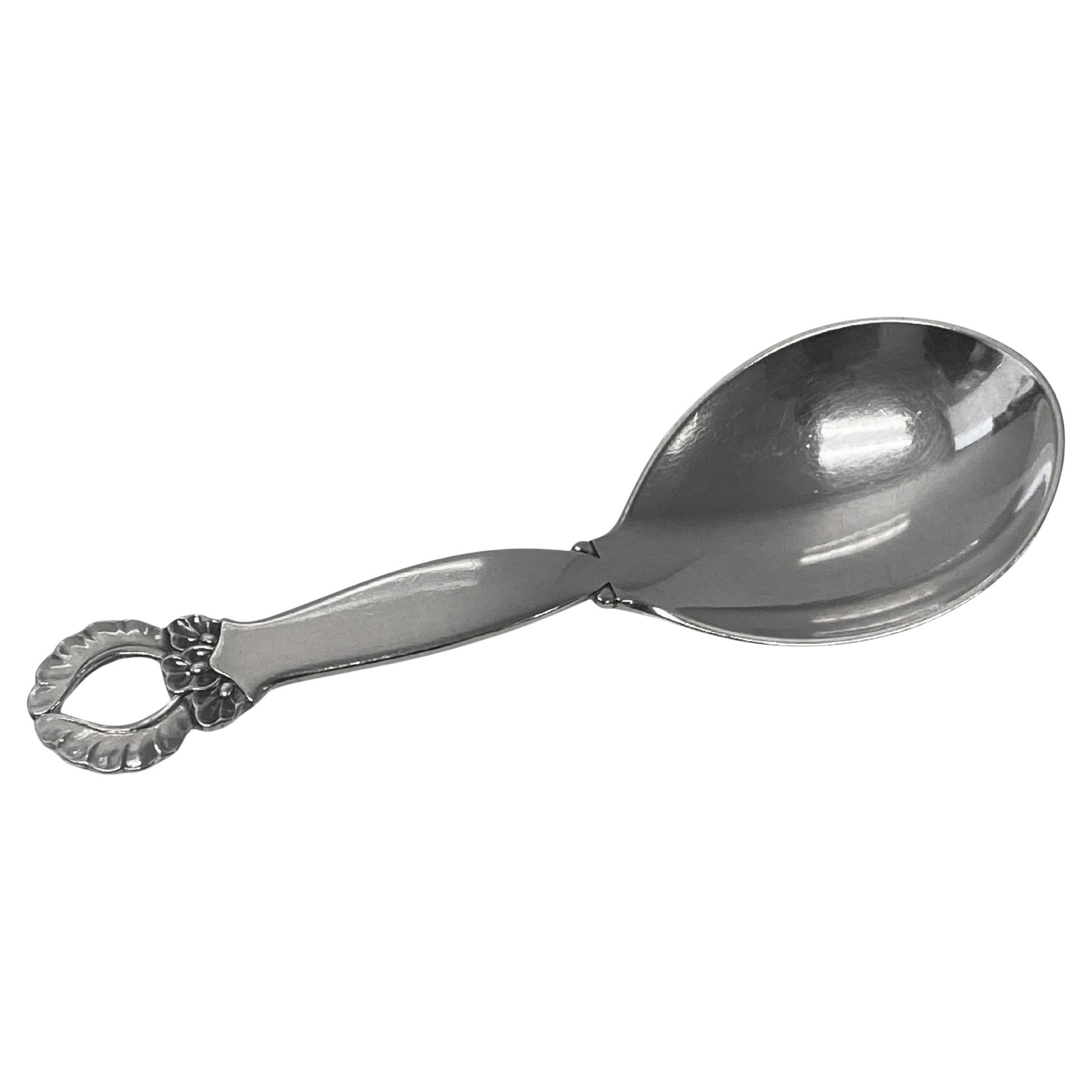 Cuillère à chope Georg Jensen en argent sterling rare, vers 1940