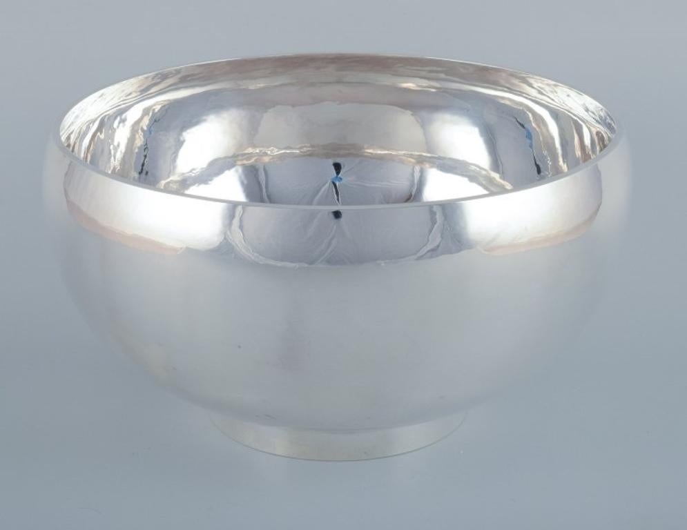 Scandinavian Modern Georg Jensen. Rare sterling silver bowl of high quality. For Sale