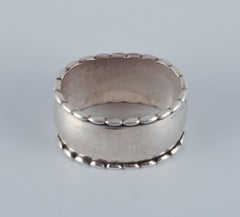 Georg Jensen, rare sterling silver napkin ring. Model number 7A.