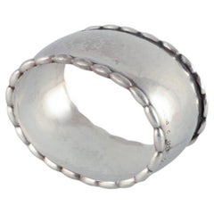 Used Georg Jensen, rare sterling silver napkin ring. Model number 7A. 