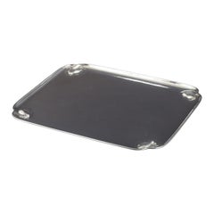 Georg Jensen. Rectangular silver tray with “Magnolia Blossom” decoration.