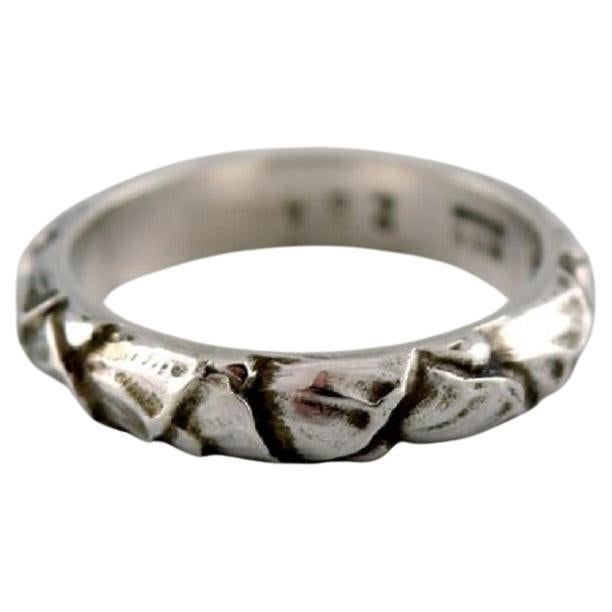 Georg Jensen Ring in Sterling Silver, Model 28A, Late 20th Century