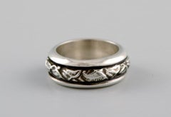 Georg Jensen Ring in Sterling Silver, Model 28C, Late 20th C