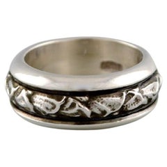 Georg Jensen Ring in Sterling Silver, Model 28C, Late 20th C