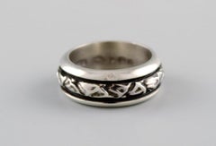 Georg Jensen Ring in Sterling Silver, Model 28C, Late 20th Century
