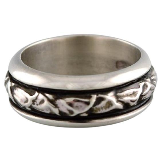 Georg Jensen Ring in Sterling Silver, Model 28C, Late 20th Century For Sale