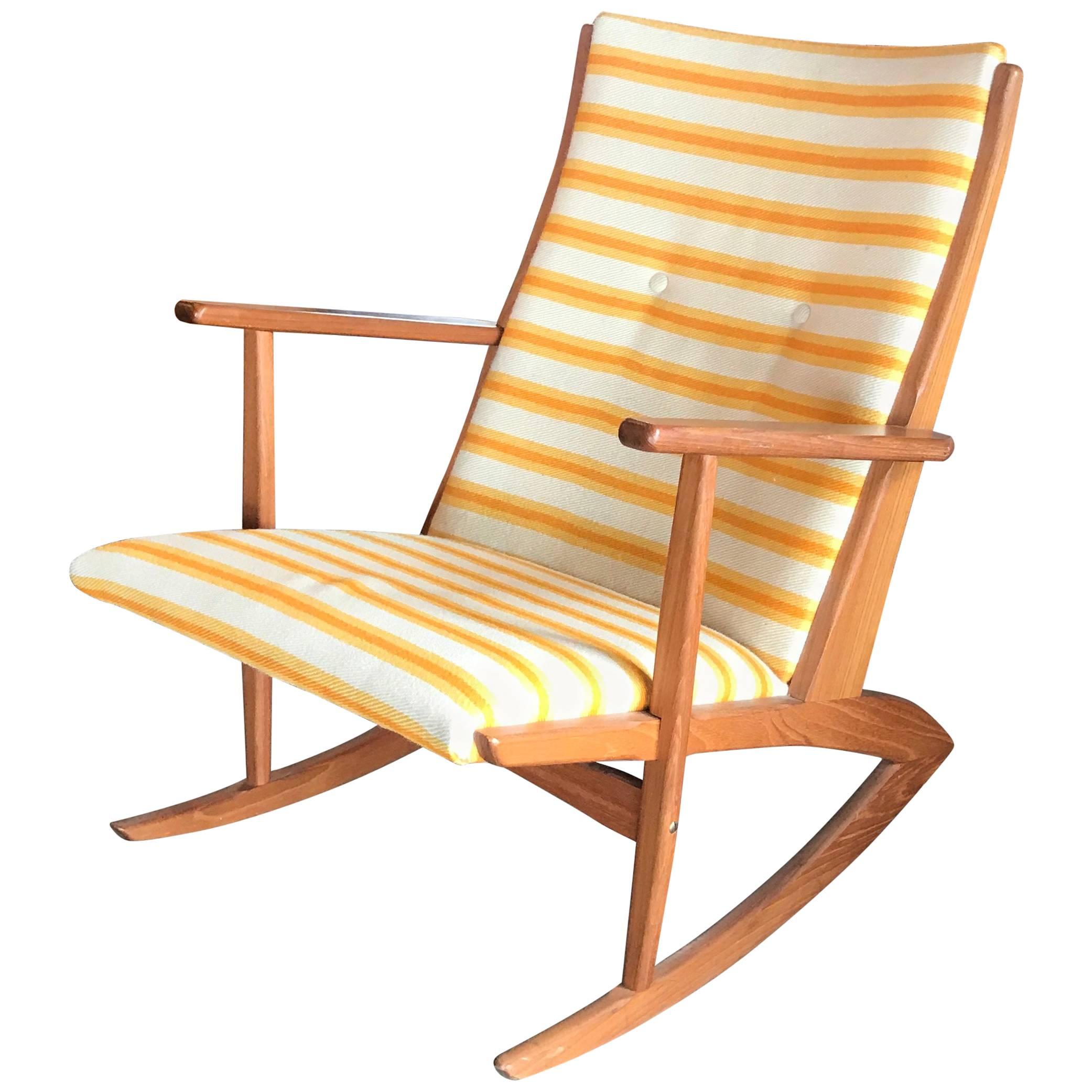Georg Jensen Rocking Rocker Chair Danish Teak