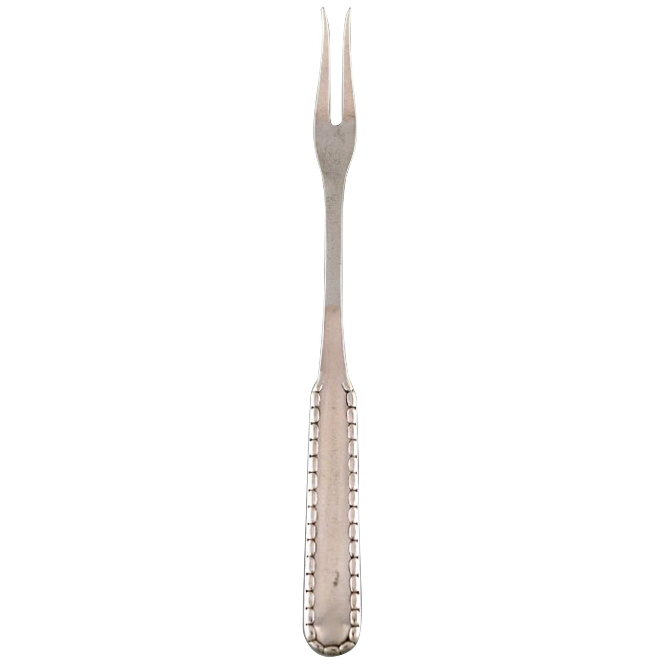 Georg Jensen Rope Meat Fork in Silver, 1920