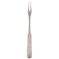 Georg Jensen Rope Meat Fork in Silver, 1920