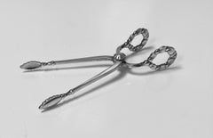 Georg Jensen Rose Lily of the Valley Pattern Sterling Sugar Nips, Denmark