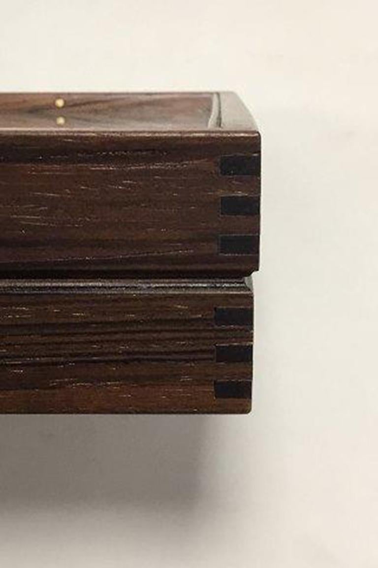 Georg Jensen Scatola da parete per cucchiai in legno di palissandro e vetro montato In condizioni buone in vendita a Copenhagen, DK