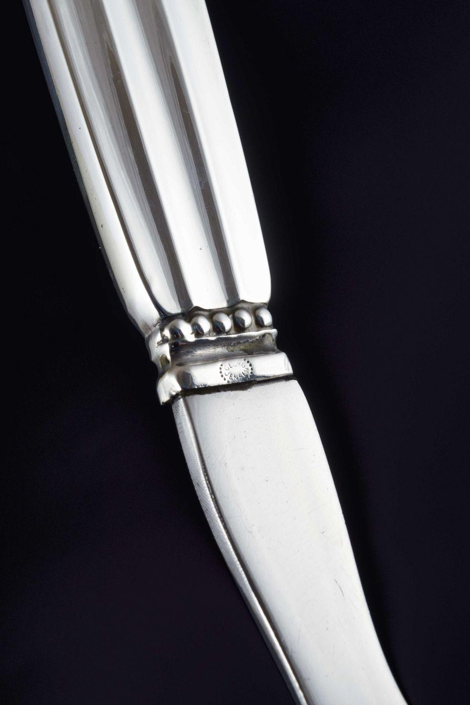 Georg Jensen. Cuillère à salade dans le motif 