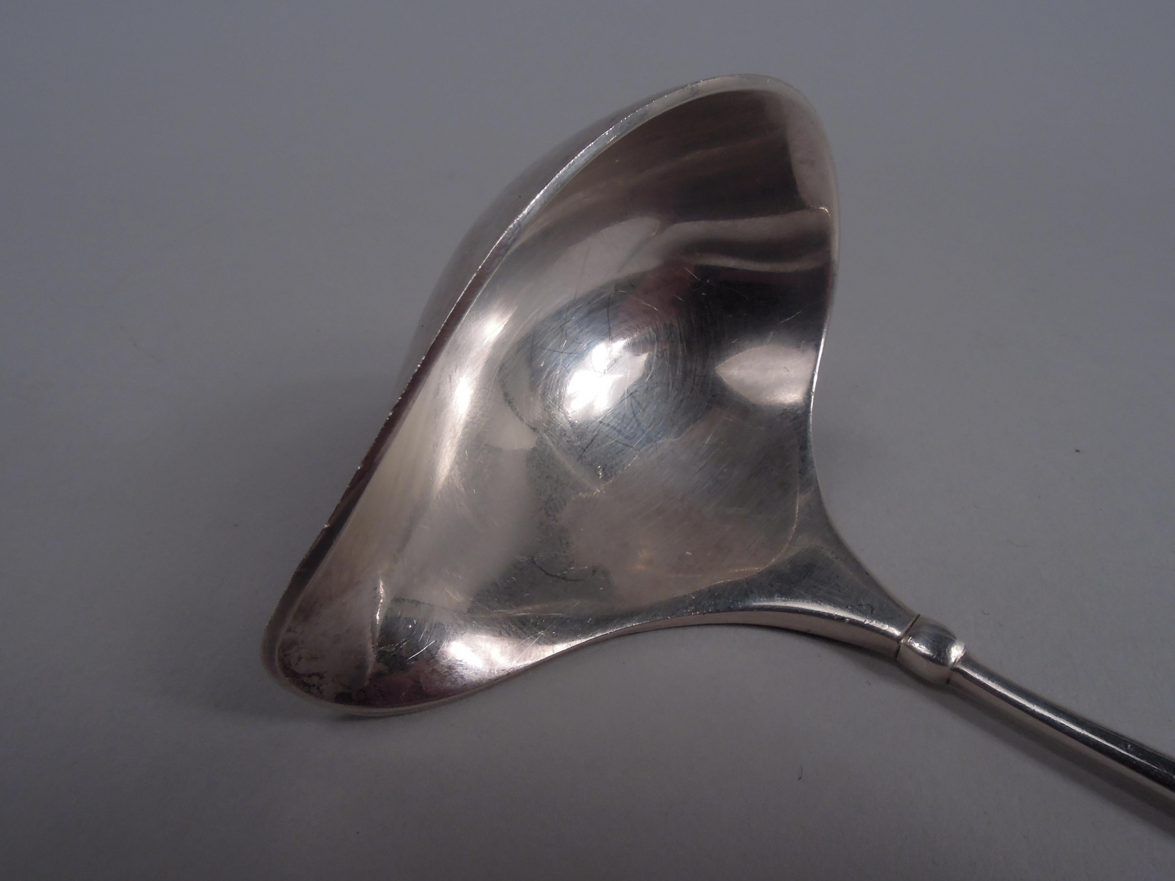 20th Century Georg Jensen Sauce Ladle in Rare Ornamental Pattern No. 23 For Sale