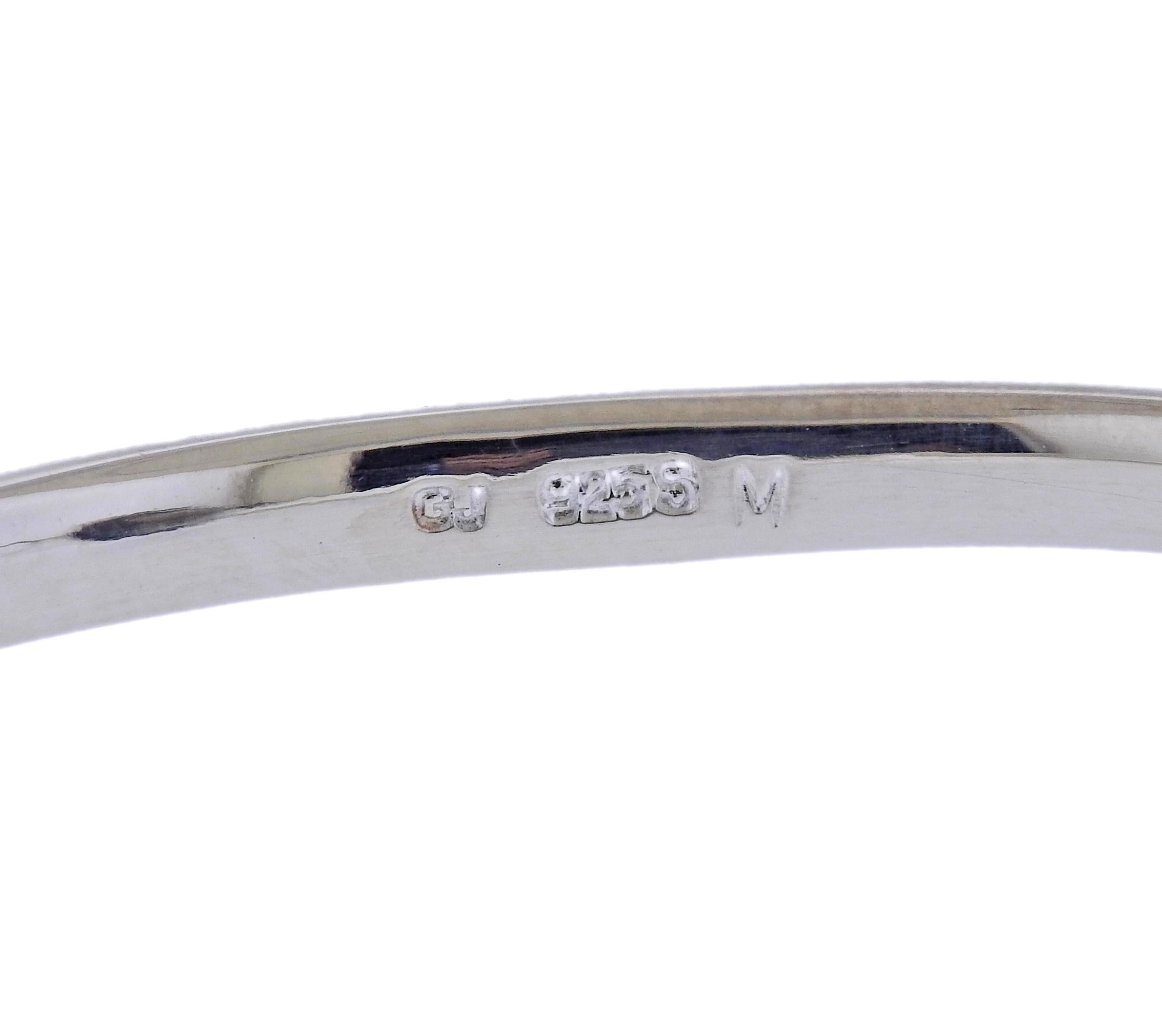 Georg Jensen Savannah Silber Rauchquarz-Armband 628 im Zustand „Neu“ in Lambertville, NJ