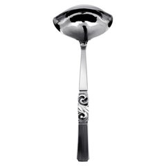 Georg Jensen Scroll Sterling Silver Serving Sauce Ladle 153, 1927
