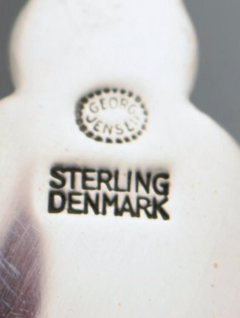 Danish Georg Jensen Serving Spoon in Full Sterling Silver, Georg Jensen Acanthus