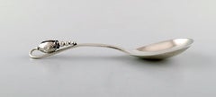 Georg Jensen Serving Spoon in Sterling Silver, 'Blossom', 1933-1944