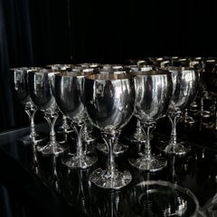 Georg Jensen Set of 12 Large Sterling Silver Goblets 532C