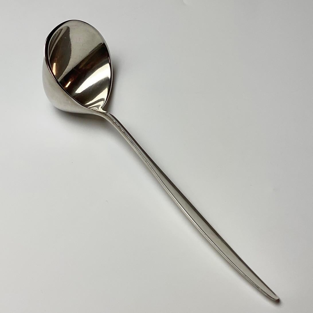Georg Jensen Set of 58 Pieces Silver Cutlery Cypress, Denmark For Sale 3