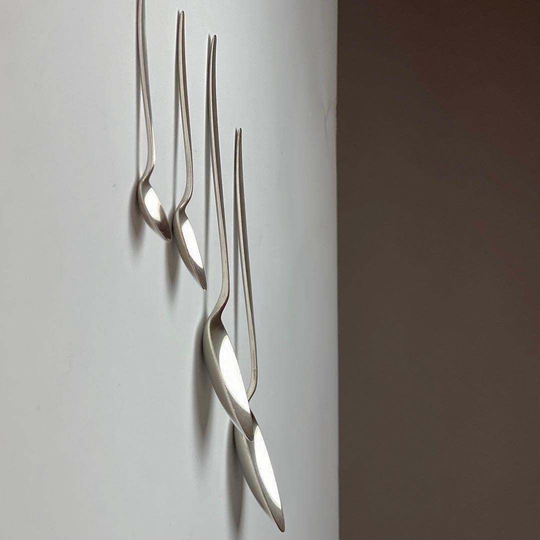 Mid-20th Century Georg Jensen Set of 58 Pieces Silver Cutlery Cypress, Denmark
