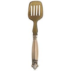Georg Jensen Silver Acanthus Herring/Sardine Server #216 with Bone