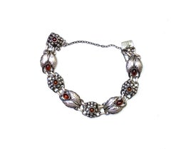 Georg Jensen Silver and Amber Bracelet #3