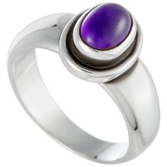Georg Jensen Silver and Amethyst Ring