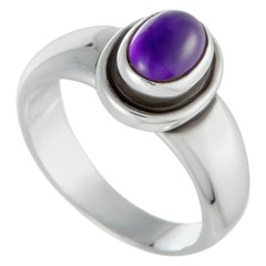 Georg Jensen Silver and Amethyst Ring