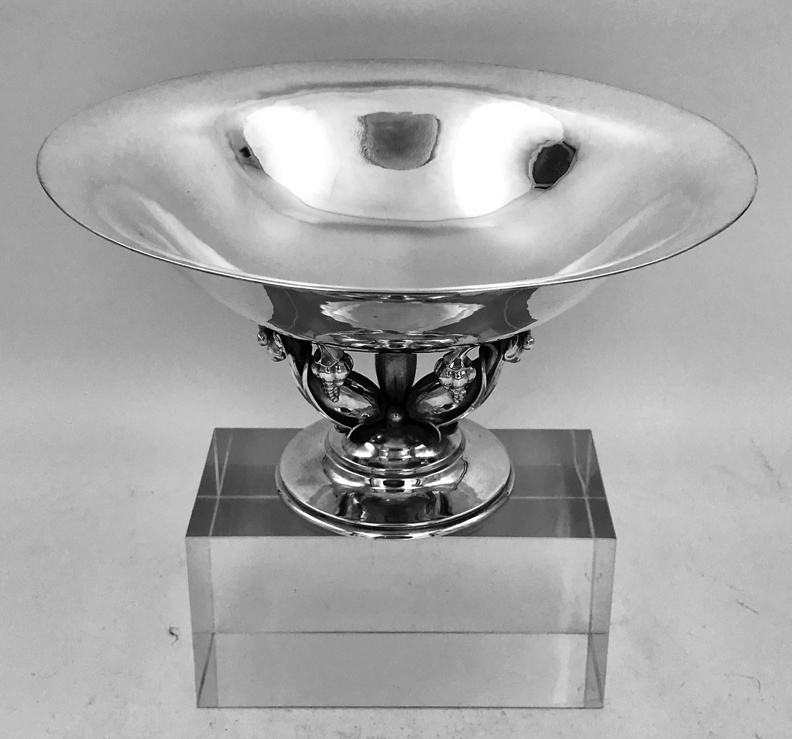 Machine-Made Georg Jensen Silver Bowl For Sale