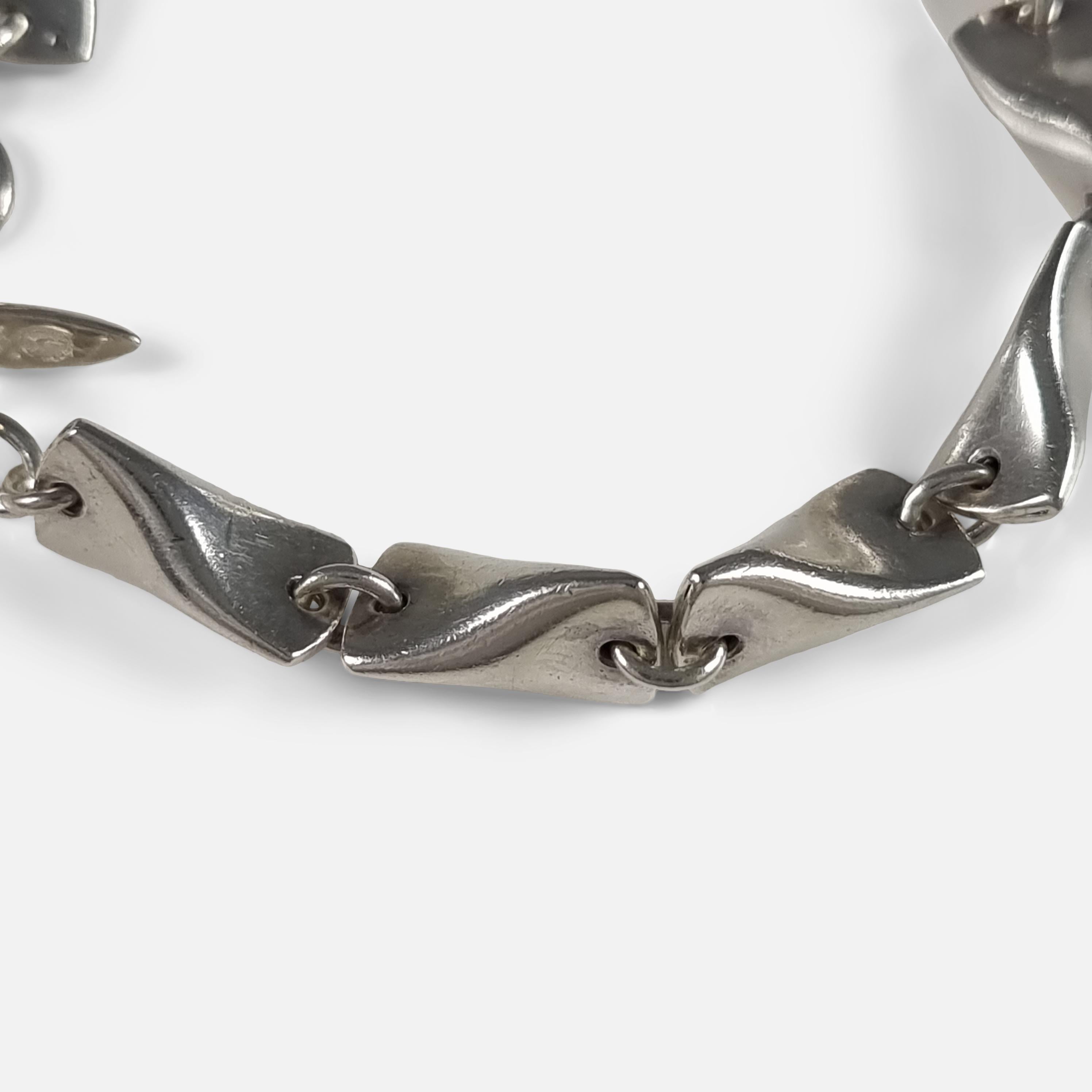 Georg Jensen Silver Butterfly Bracelet #104A, Edvard Kindt-Larsen For Sale 2