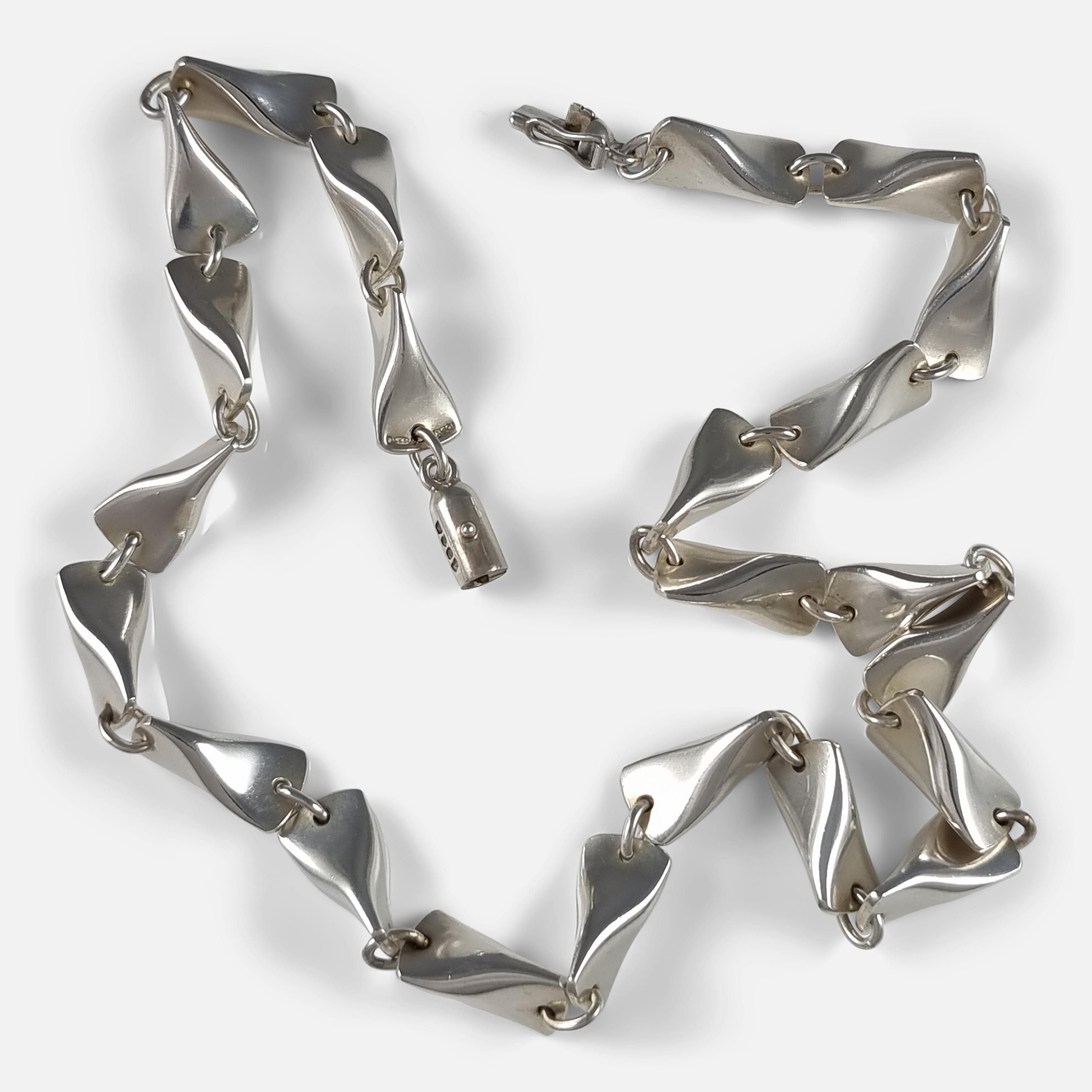 Georg Jensen Silver Butterfly Necklace #104A, Edvard Kindt-Larsen 2