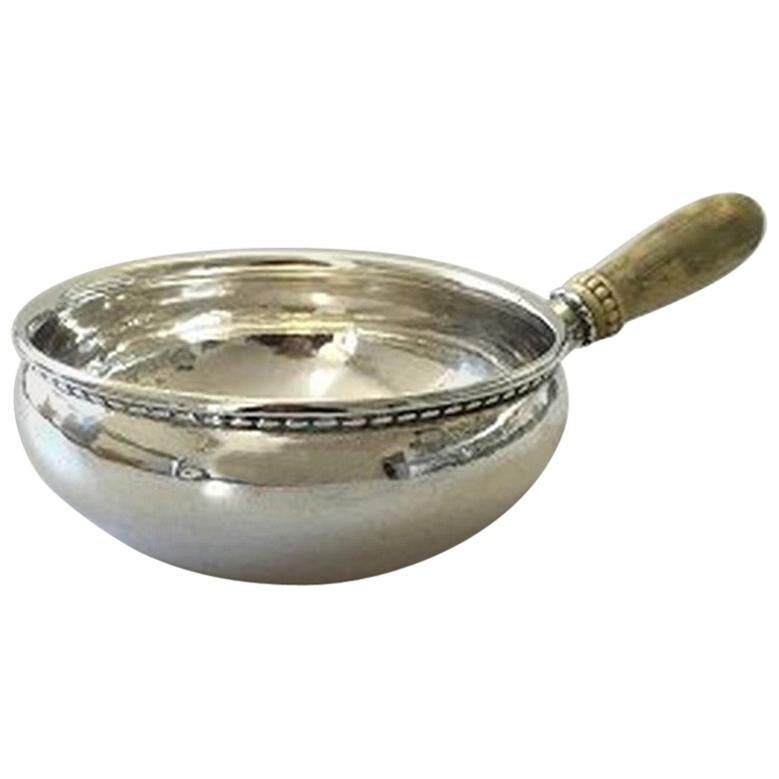Georg Jensen Silver Casserole with Bone Handle from 1920 No. 55 For Sale