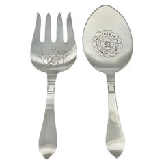 Fisch-Servierbesteck aus Silber und kontinentalem Sterlingsilber von Georg Jensen 231