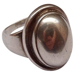 Georg Jensen Silber Dome Ring, Modell 46A